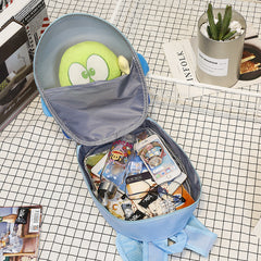 Wholesale children's cartoon kindergarten schoolbag small aircraft hard shell backpack waterproof eggshell double shoulder bag - Otaj Gifts
