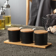 Seasoning Jar Seasoning Bottle Salt Monosodium Glutamate Seasoning Box Set Household - Otaj Gifts