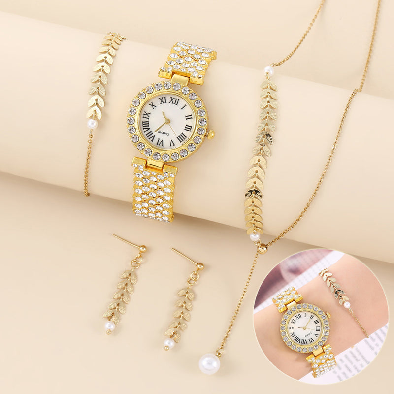 Diamond Women Watches Luxury Fashion Rhinestone Quartz Bracelet Wrist Watch For Women - Otaj Gifts