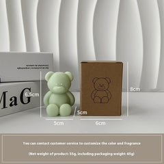 Bear Aromatherapy Candle Birthday Gift Cute Ornaments - Otaj Gifts