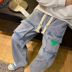 American Style Trend Retro High Street Loose Wide-leg Pants - Otaj Gifts
