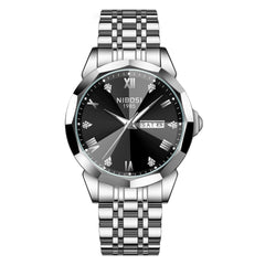 Quartz Men's Steel Strap Watch Luminous Waterproof - Otaj Gifts