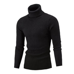 Men's Sweater Casual Retro Twisted Flower Turtleneck Knitting - Otaj Gifts