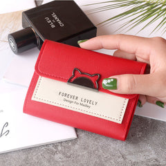 Small Purse Female Short Style Folding Personality Student Mini Money Clip - Otaj Gifts