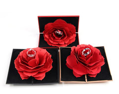 Rotating rose ring box - Otaj Gifts