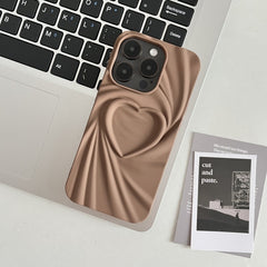 Creative Pleated Love Phone Case - Otaj Gifts