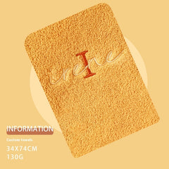 Pure Cotton Soft Towel With Creative Embroidery Name Accompanied By Heartfelt Gift - Otaj Gifts