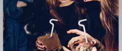 2straw 1cleaningbrush Can Be Used Repeatedly Original Glass Drinking Straw, Flute Style Design For Engaging Lips Horizontally, Anti Wrinkle. - Otaj Gifts