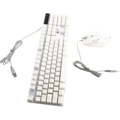 USB Gaming Keyboard and USB Mouse Combo LED Backlit Keyboard Firm Durable Colorful Glowing Gaming Mouse Computer Accessories - Otaj Gifts
