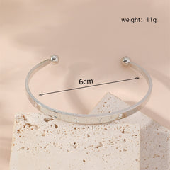 Metal Twist Geometric Knot Winding Hollow Open-end High-grade Light Luxury Personality Fashion Ladies' Bracelet - Otaj Gifts
