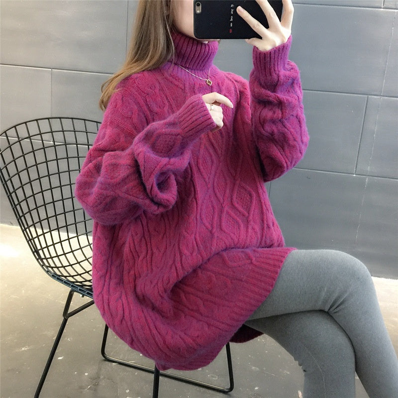 Long Loose All Matching Lazy Style Sweater - Otaj Gifts