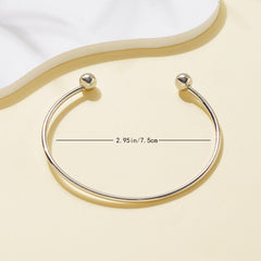 Metal Twist Geometric Knot Winding Hollow Open-end High-grade Light Luxury Personality Fashion Ladies' Bracelet - Otaj Gifts