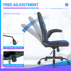 PU Leather Ergonomic Office Chair Swivel Computer Gaming Chair With Lumbar Support - Otaj Gifts