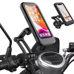 Motorcycle Phone Holder Waterproof Sensitive TPU Touch Screen 360° Rotation Bike Navigation Mount - Otaj Gifts