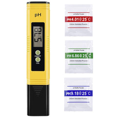 PH Meter 0.01 PH Battery Powder High Precision Water Quality EC Tester 0-14 PH Measurement Range For Aquarium Swimming Pool Digital Electric PH Meter LCD Tester Pocket Hydroponics Aquarium Water Test - Otaj Gifts