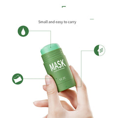 Solid Cleansing Mask Oil Control Shrink Pores To Blackheads Cleansing Green Tea Solid Mask Mud Eggplant Mud Mask - Otaj Gifts