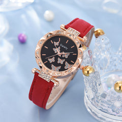 Women's Fashion Simple Butterfly Digital Belt Watch - Otaj Gifts