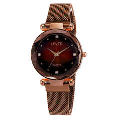 Women's Starry Quartz Lazy Magnet Strap Iron-absorbing Watch - Otaj Gifts