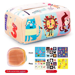 Children's Drawstring Paper Towel Box Toy Baby Fabric Drawstring - Otaj Gifts