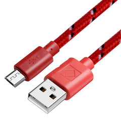 Woven nylon cloth data cable - Otaj Gifts