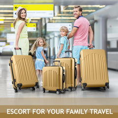 Vertical Striped Four In One Suitcase - Otaj Gifts