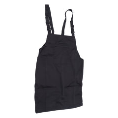 Kitchen Apron Black Apron Polyester Pockets Adjustable Strap Unisex Apron for Home Commercial Coffee Shop Restaurants - Otaj Gifts