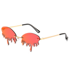 Sunglasses Personality Tear-shaped Visor Glasses - Otaj Gifts