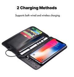 The Charging Wallet Is An Indispensable And Versatile Companion For Everyday Travel. With A Built-in Charging Module, The Battery Life Of The Mobile Phone Is Worry-free. - Otaj Gifts
