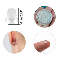 Silicone Earrings Back Plug Soft Transparent Earrings Back For Stud Hypoallergenic Rubber Earrings Back Plug Replacement - Otaj Gifts