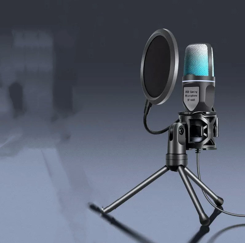 Clear Full RGB Capacitor Esports Gaming Desktop Microphone Computer Microphone - Otaj Gifts