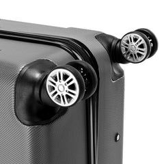 3-in-1 ABS Trolley Case 20 Inches, 24 Inches, 28 Inches Dark Gray - Otaj Gifts