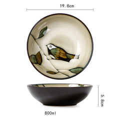 Japanese Ceramic Dishes Bowls Dishes Individuality - Otaj Gifts