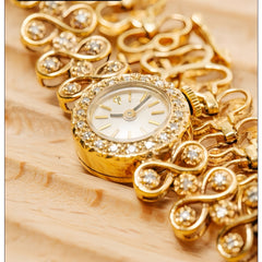 Jewelry Antique Luxury Diamond Quartz Women's Watch - Otaj Gifts