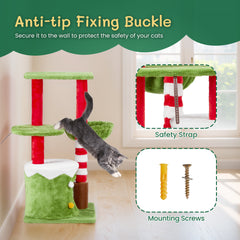 Cat House - Cat Hammock 2 Floor Platform - Cat Climbing Frame - Otaj Gifts