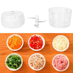 Electric Garlic Crusher Fruit Processor 250ml USB - Otaj Gifts