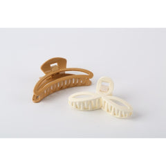 Fashionable Korean Hair Accessories Simple Cross Design Big Grip Hair Clip Solid Color Plastic Hair Clip - Otaj Gifts