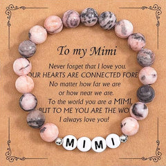 Fashion Natural Stone Pinkred Zebra Tree Of Life Gifts Big Little Sister Bracelet Birthday Jewelry Girls Braclet Gifta For Girl Boy - Otaj Gifts