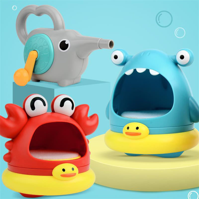 Bubble Machine Baby Bath Toy Pool Foam Making Machine Bathroom Bubble Blowing Bathtub Maker Blower Kids Play Water Games Toy Set - Otaj Gifts