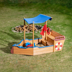 Wooden Sandbox With Storage Bench And Seat, Outdoor Toys For Children Aged 3-8 Years - Otaj Gifts