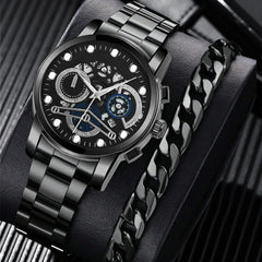 New Men's Fashion Foreign Trade Wholesale Trend Steel Strap Watch Cross-border Hot - Otaj Gifts