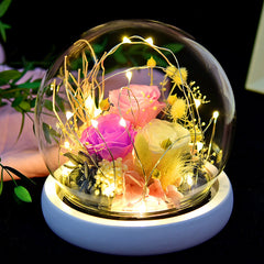 Eternal Flower Rose Glass Cover Gift Box Gift - Otaj Gifts