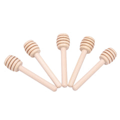 24Pcs Wooden Honey Dripper Stick Server Jam Syrup Drizzler Stirring Rod Kitchen Gadgets (8cm) - Otaj Gifts