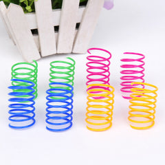 Plastic Spring Cat Toy Interactive Play Ball - Otaj Gifts