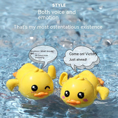 Baby Bath Toys Children Playing Water Small Yellow Duck Swimming Playing Water Little Duck Little Turtle - Otaj Gifts