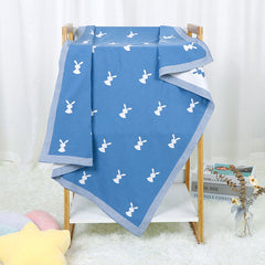 Baby Cartoon Knitted Cotton Cute Windproof Blanket - Otaj Gifts