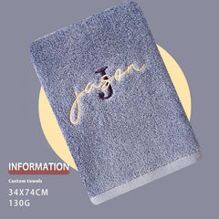 Pure Cotton Soft Towel With Creative Embroidery Name Accompanied By Heartfelt Gift - Otaj Gifts