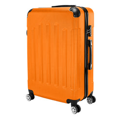 3-in-1 ABS Trolley Case 20 Inches, 24 Inches, 28 Inches Orange - Otaj Gifts