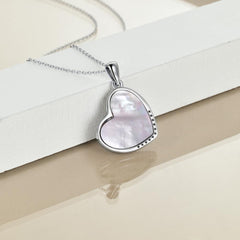 Sterling Silver Girls Embrace Horse Heart Pendant Necklace for Women Girls - Otaj Gifts