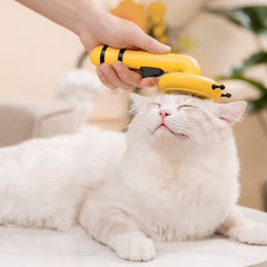 Little Bee Pet Needle Comb Cat Comb One Button Washing Artifact Pet Comb Hair Removal Pet Washing Brush Little Bee Pet Hair Removal Brush Comb - Gentle And Effective Grooming Tool For Dogs And Cats - Otaj Gifts