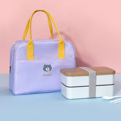 Macaron Color Large-capacity Heat Preservation And Fresh-keeping Portable Lunch Bag - Otaj Gifts
